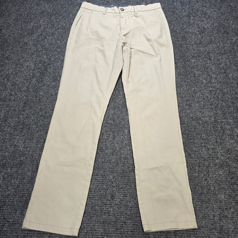 Old Navy Ultimate Slim Built-In Flex Chino Pants Men's Size 32x32 Tan Stretch